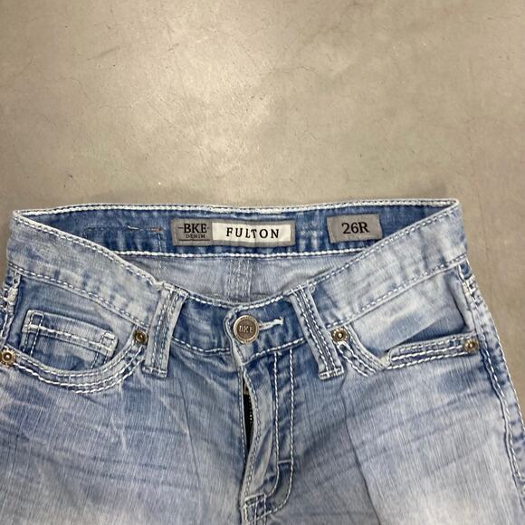 y2k low rise BKE bootcut Jeans 26x32 - Picture 3 of 5